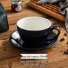300ml Großes Keramik Cappuccino & Latte Kaffeetassenset - Eierblumen-Design