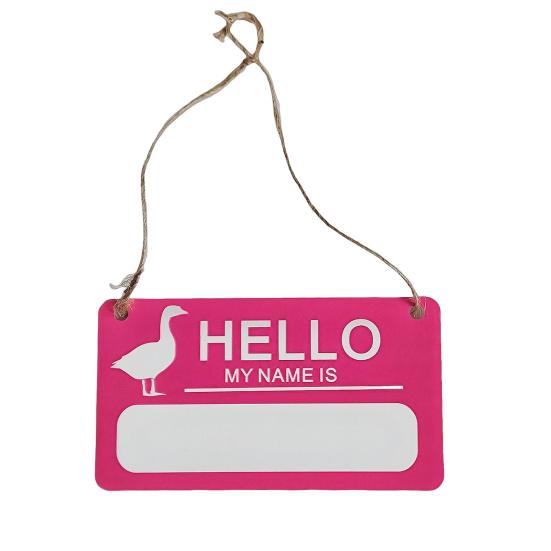Porch Goose Hanging Sign Weather-proof Outdoor Garden Patio Yard Goose Statue Halloween Christmas Welcome Decorative Plaque
