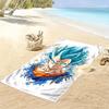 Son Goku Print Beach Towel, Large Soft Quick Dry Towel for Beach Camping Swimming
