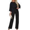 Tuta lunga da donna per le vacanze in spiaggia con fasciatura Tuta elegante casual da spiaggia per feste Pantaloni tuta da lavoro con fasciatura