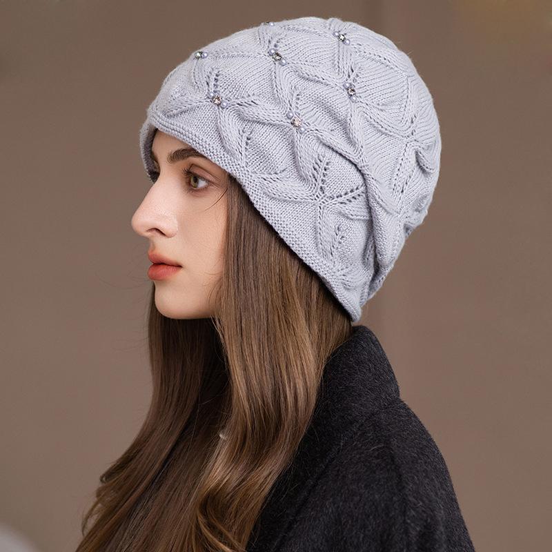 Autumn Winter Outdoor Windproof Cap Women's Big Head Circumference Ear Protection Warm Cap