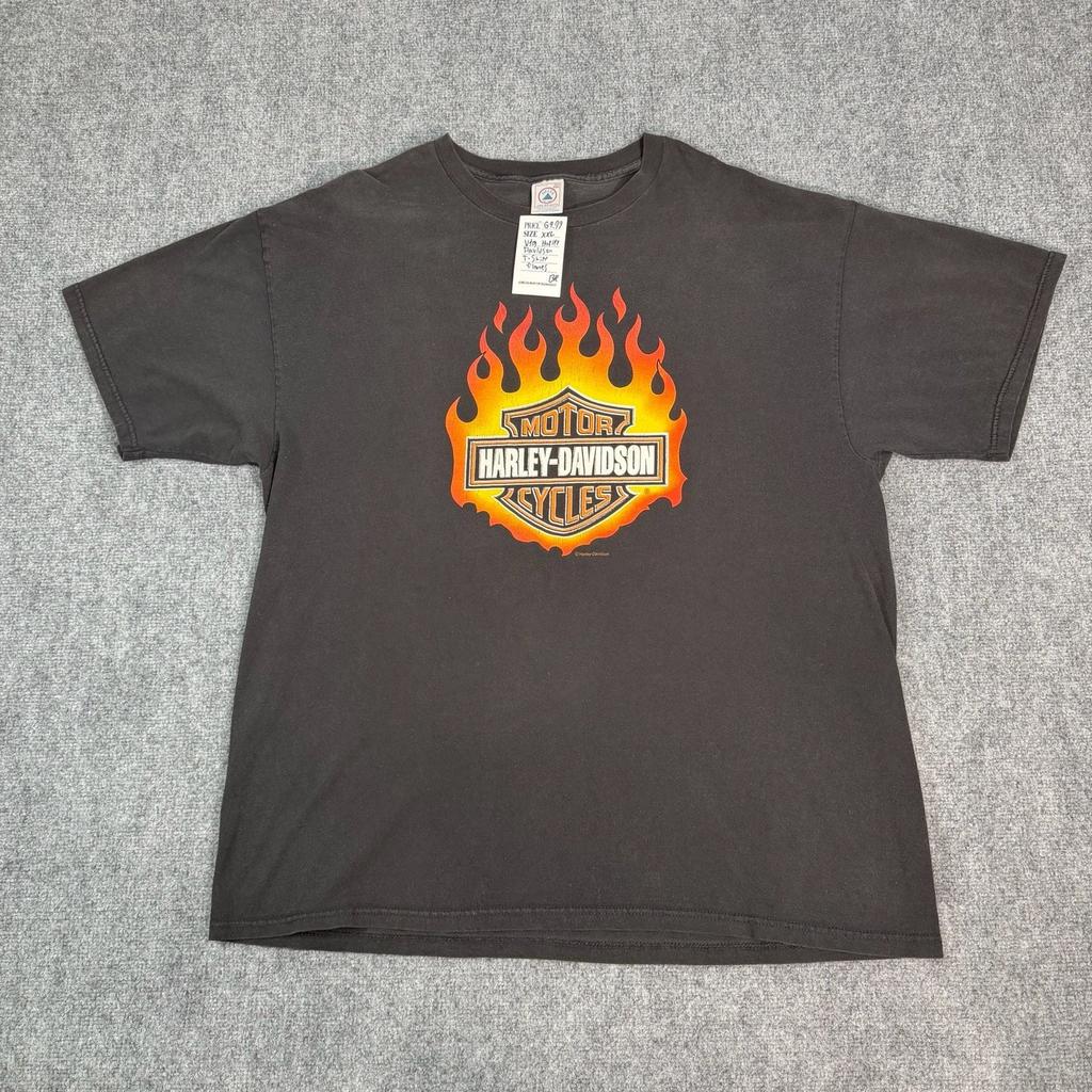 T-shirt Grafica con Logo a Fiamme Vintage Harley-Davidson T-Shirt Unisex
