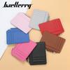 Baellerry Unisex Ultra Thin Card Bag Multifunctional Card Protector Zipper Card Pack Short Wallet Driver's License Card Holder