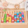 Children's Wooden Color Puzzle Abacus: Educational Beads Stacking Game and Math Teaching Aid