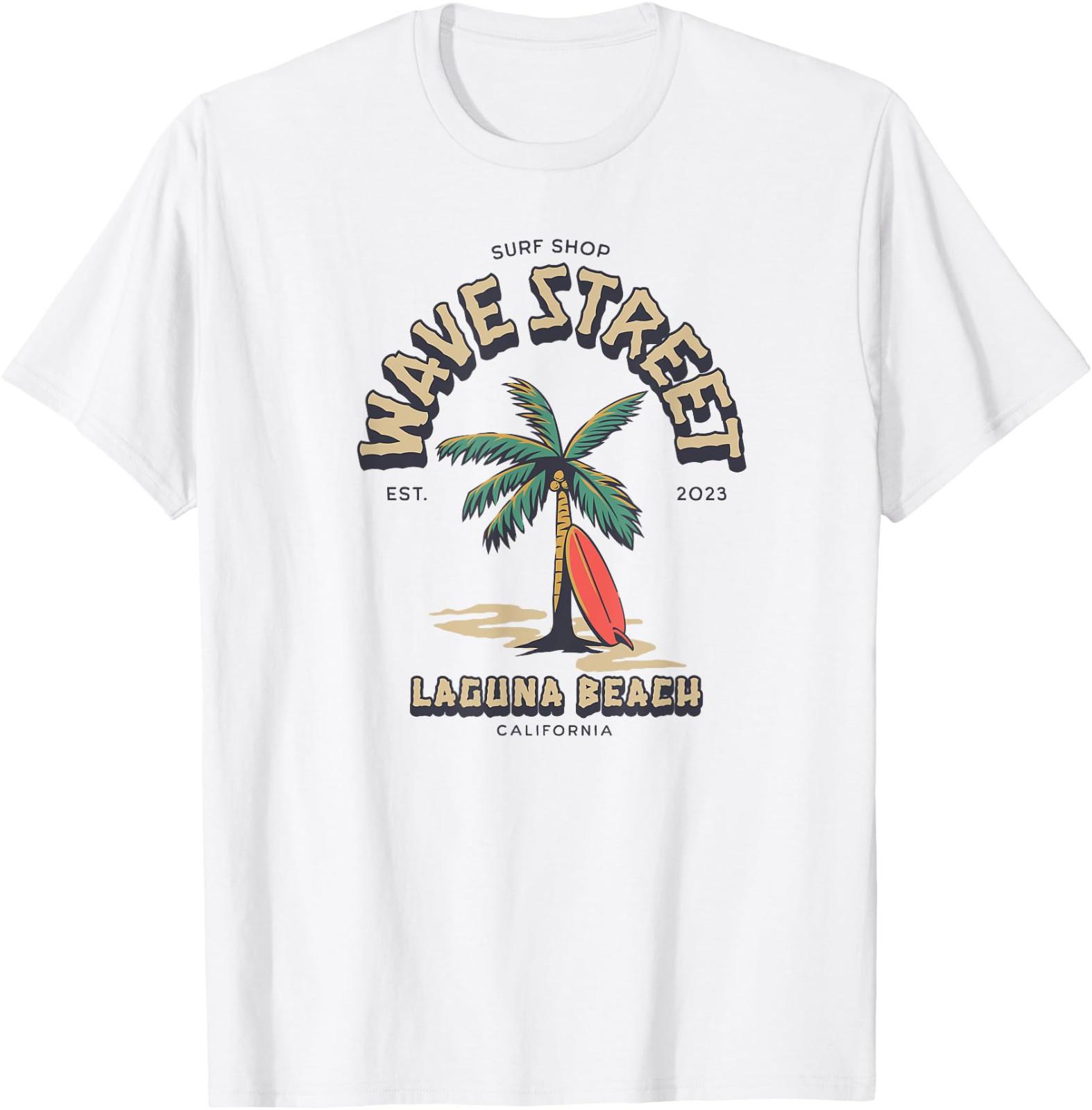 Wave Street Surf Shop Surfboard Logo T-Shirt Gift for Friend All Size S-4XL S