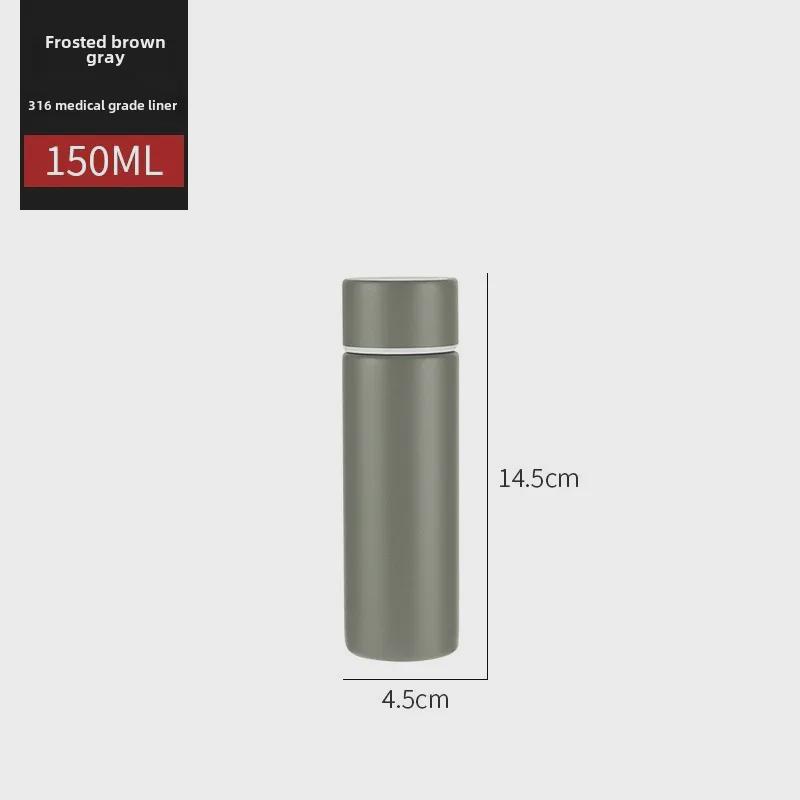 Mini Vaso Termo Delgado de 100 ml para Mujeres - Ultracompacto, Portátil, Diseño Simple
