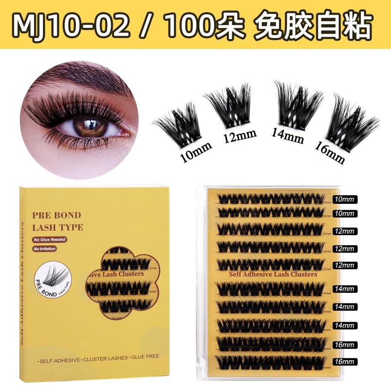 Segmented Glue-Free False Eyelashes Natural Fox Eye Look No Formaldehyde Daily Wear
