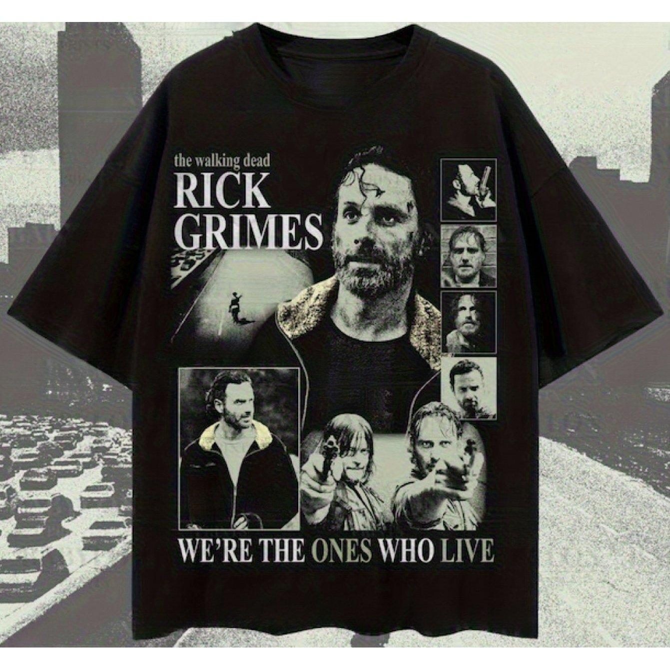 Retro Street The Walking Dead Unisexs Tshirt Summer New Style Unisex Casual Tshirt S