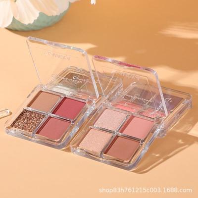 Latin America Pull Four-color Eyeshadow Disc Color Eyeshadow Disc One Disc Multi-purpose Pearlescent Eyeshadow Disc