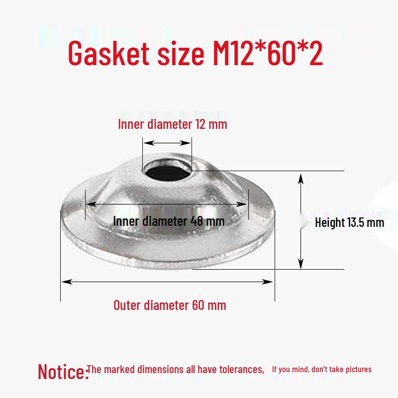 304 Stainless Steel Washer Set: Bowl Mat Gasket, Straw Hat Washer, Horn Foot Cup, Floor Sleeve, Recessed Screw Decoration