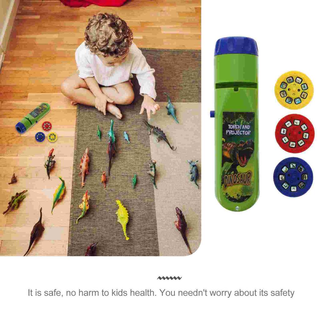Toy Dinosaur Projector Flashlight Kids Plaything Animal Projection Green Toddler