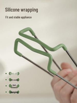 Presa per Ciotola Antiscivolo in Silicone Anti-Scottatura - Pinza da Cucina Multifunzionale per Isolamento Termico per Cottura a Vapore, Piatti e Pentole.
