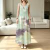 Women's Sleeveless Ombre Maxi Dress Lightweight Flowy,Elegant Comfortable for Beach,Daily Casual Home Wear