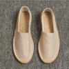 Spring/Summer Couple Espadrilles: Quick-Drying Canvas Loafers, Breathable Comfort, Durable Straw-Woven Fisherman Shoes