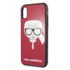 Karl Lagerfeld Klhcpxdlhre Iphone X/Xsczerwony/Red Iconic Glitter Karl`s Head
