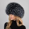 100% Faux Fox Fur Hat Women Cap Thick Fur Cap Winter Warm Hat Female Fashion For Women Hat With Earmuffs Hat