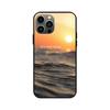 Applicable To IPhone16 Mobile Phone Case, New Couple Outdoor Seaside Landscape English Alphabet Mobile Phone Case