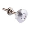 2pcs 30mm Universal Car Push Button Quick Release Hood Bonnet P Lock Clip Bumper Latch Silver
