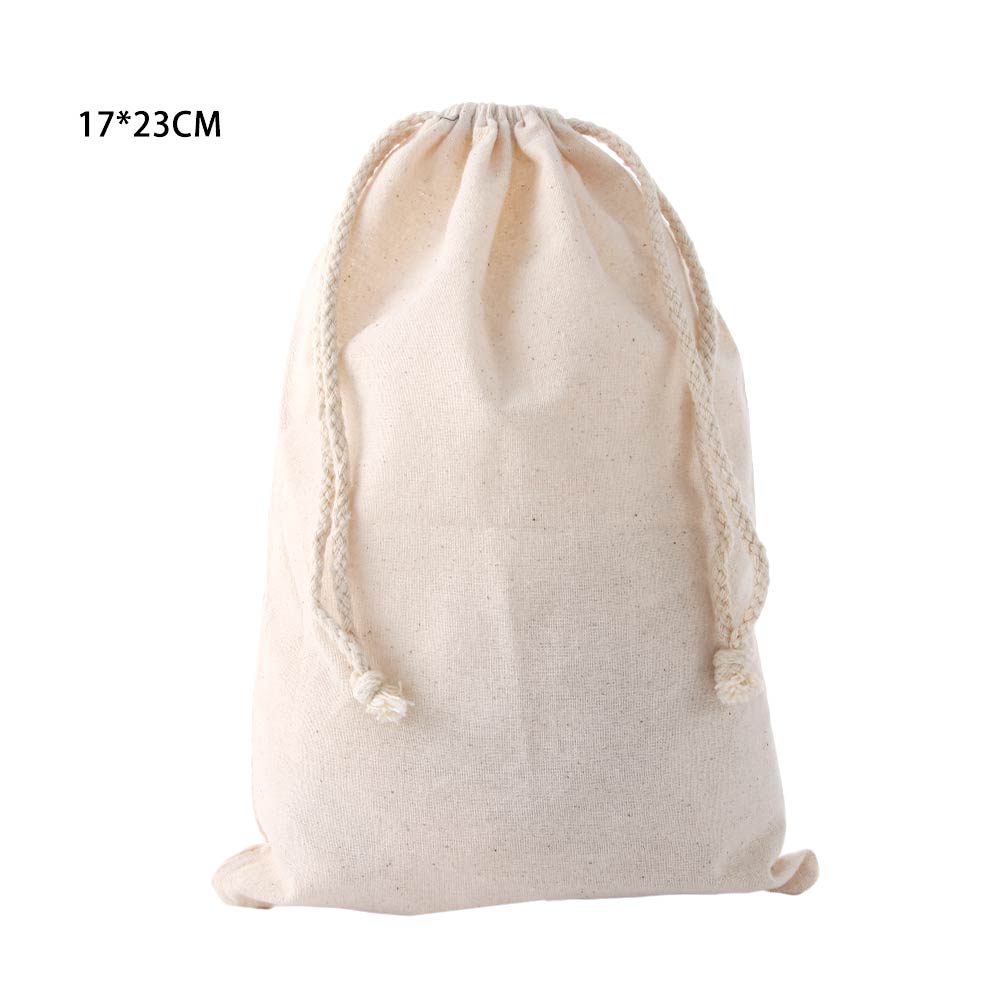 Cotton Fabric Dust Cloth Drawstring Storage Bag Clothes Socks/Underwear Shoes Receive Bag Home Sundry Kids Toy Storage Bags