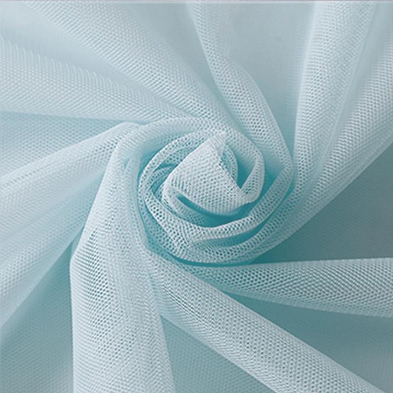 Encrypted Soft Mesh Tulle Fabric For Sewing Wedding Dress Wedding Decorations Curtains Mosquito Nets DIY Sewing Fabrics1m/5m/10m