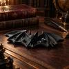 Bat Shape Ring Dish 3D Printed Gothic Catchall Tray, Halloween Jewelry Holder for Rings Necklaces Home Accessories and Keys, Decorative Dark