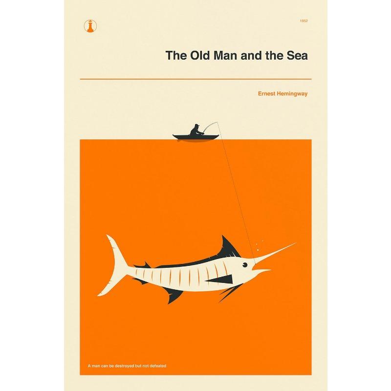 Classic Book Cover Moby-Dick Alice in Wonderland Minimalist Poster Print Canvas Painting Wall Art Pictures for Room Home Decor