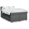 VidaXL Bed Slat Base with Mattress Dark Grey 140x190cm Fabric 3288198