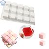 3d Square Cube Shape Silicone Mold Mousse Cake Baking Molds For Caramel Candy Dessert Cheesecake Truffle Jelly Bakeware