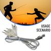 Fencing Body Cords Hand Line Hot Sale Plastic+stainless Steel Sporting Goods