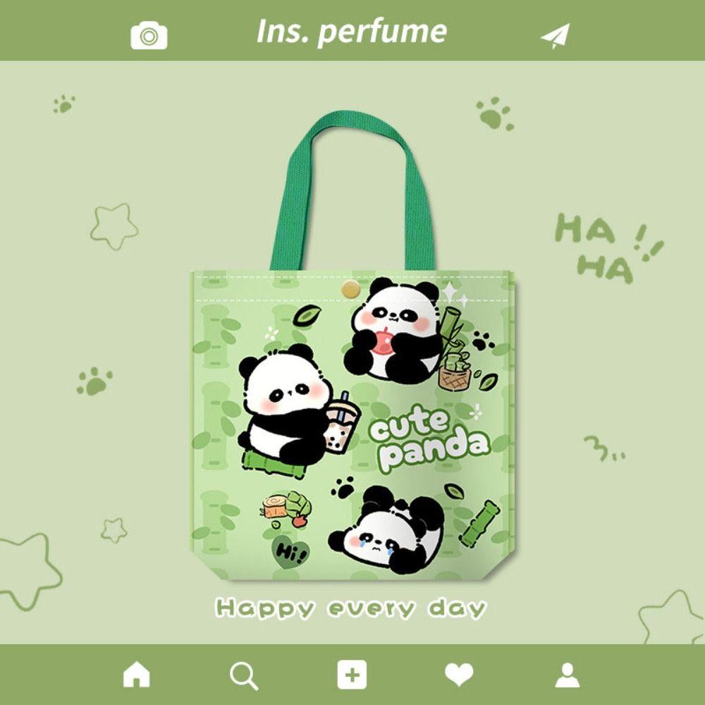 Gifts Portable New Panda Tote Bag Panda Snack Bag Large Capacity Lunch Bags Wrist Bag Coin Bag Work Commuting Handbags