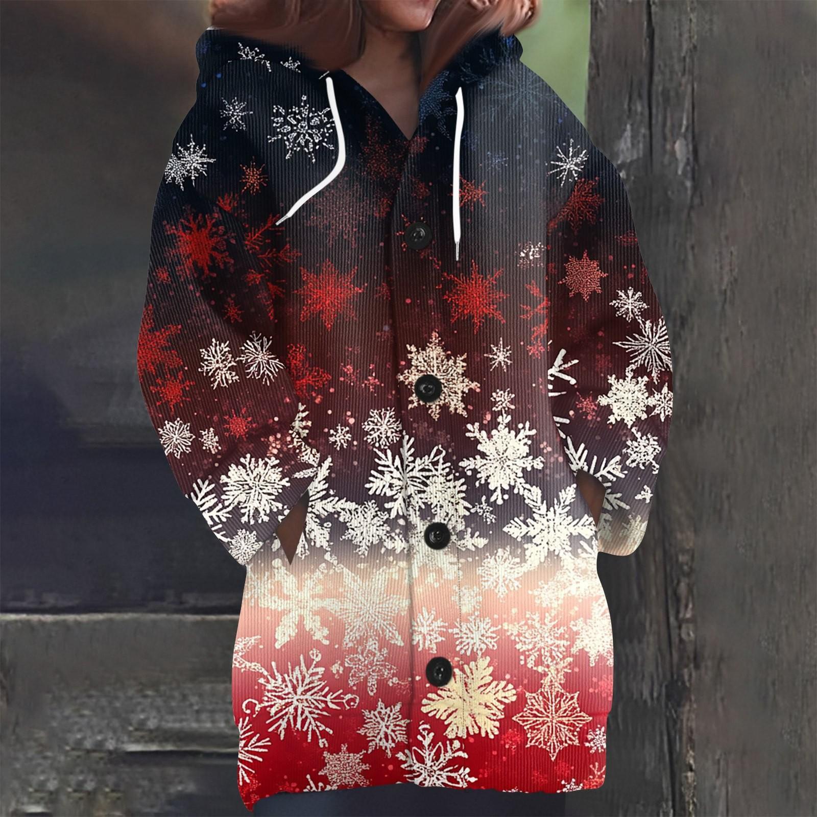 

Свитшоты для женщин Вязаный свитер с длинным рукавом Принт Вязаный худи с пуговицами Кардиган Пальто XXL