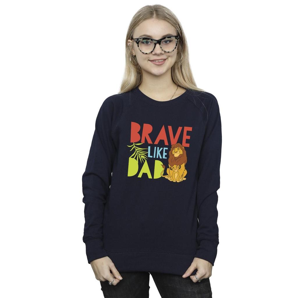 Disney Womens/Ladies The Lion King Brave Like Dad Sweatshirt