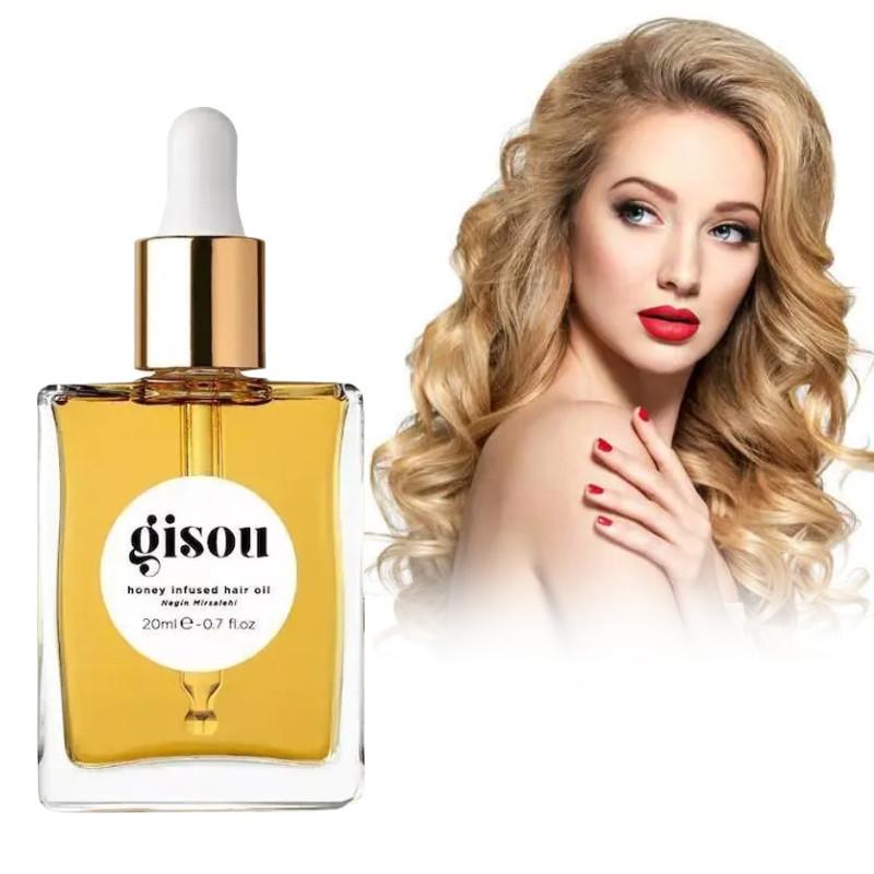 Mini vlasový olej s medem pro hedvábně hladký lesk a kontrolu krepatění 20 ml