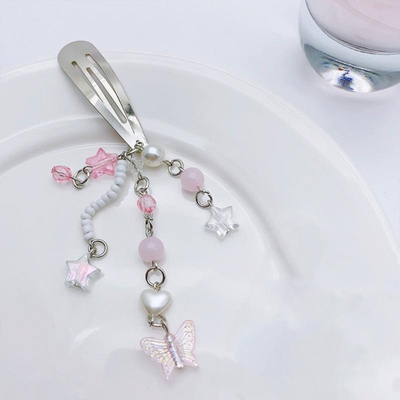 Fashion Hair Clips Y2K Style Star Butterfly Moon Tassels Hairpin Sweet Cool Hair Barrettes Hair Accessories Jewelry