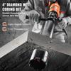 Diamond Core Drill Machine Handheld Concrete Core Drill Rig 4in Bit 1500W