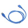 USBA to MicroB Cable USB3.0 External Hard Drive 5Gbps Transmission Adapter Cord Blue(1 Meter )
