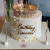 New Acrylic Happy Birthday Queen Princess Cake Topper Gold Silver Cake Topper Decoration for Birthday Party Baby Shower Supplies