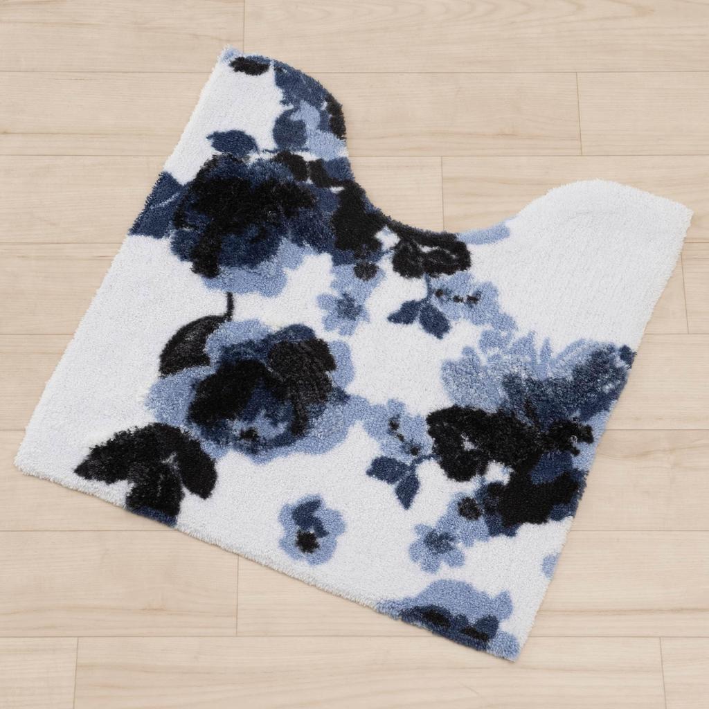 Senko Rug Kukka Toilet 70 X 70 Navy Made In Product Number 31510 M+home Mat, Approx. Cm, Blue, Japan,