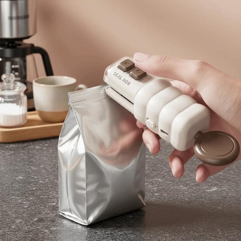 Magnetic Sealing Machine Portable Bag Sealer Mini Sealing Machine for Food Freshness Magnetic Bottle Opener Bag Clips Portable