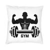 Luxus Fitnessstudio Logo Sport Und Fitness Logo Kissenbezug Dekoration Benutzerdefinierte Quadratische Kissenhülle 45x45cm Kissenbezug