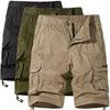 Men's Large Camouflage Multi-Pocket Loose Work Shorts