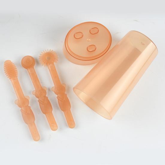 3Pcs Children Toothbrushes Heat-resistant Anti-scratch BPA Free Easy Clean Toddler Tooth Brushes Household Supplies