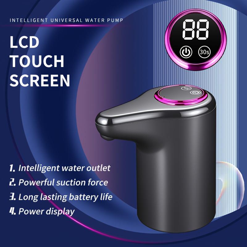 

Bottled Water Dispenser Suitable for 2-3-4-5 Gallon Water Bottles LCD Power Display Portable USB Charging Electric Water Bottle Pump With LCD display
