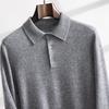 Fanzhen Men's Polo Neck Cashmere Blend Sweater