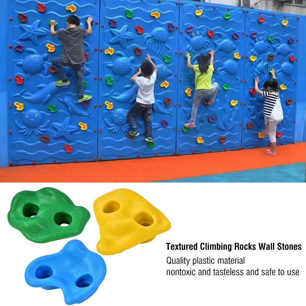 20Pcs Multi Colour Textured Climbing Rocks Wall Stones Kids Assorted Kit