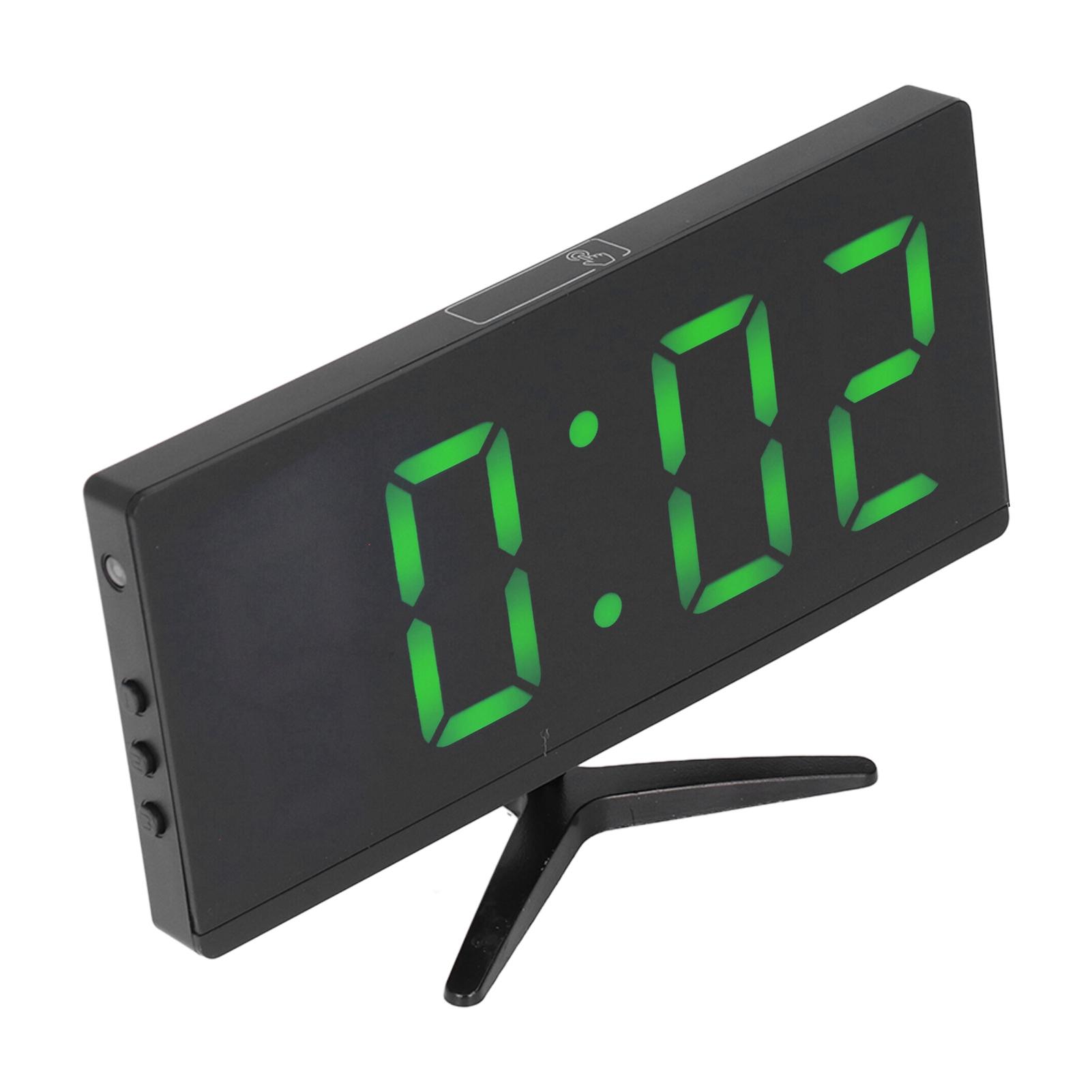 

Digital Alarm Clock LED Luminous Function Special Mirror Design Intelligent Electronic USB Powered Clock