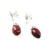 Les Trésors De Lily [I8945] - Amber 'Inspiration' Silver Earrings