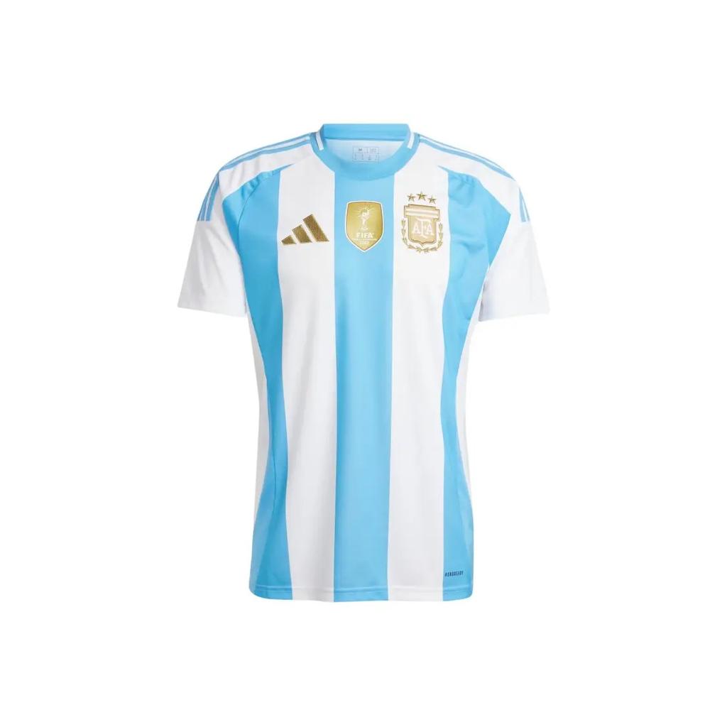 adidas Arjantin 24 İç Saha Futbol Forması Taraftar Versiyonu Erkek Mavi ve Beyaz