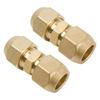 Leak Proof Air ConditionerConnector Accuracy Inch Threading AC Copper Pipe Fitting 2pcs for Reliable HVAC Connection