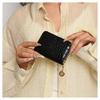 Women’s Zipper Short Wallet Crocodile Embossed PU Leather Large Capacity Card Holder Coin Purse Zip Around Wallet